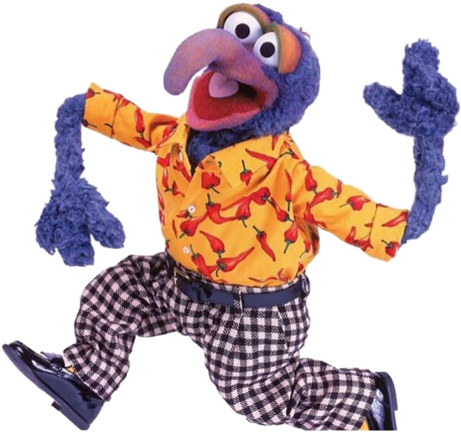 gonzo(beakie bird)-muppet with long hooked beak