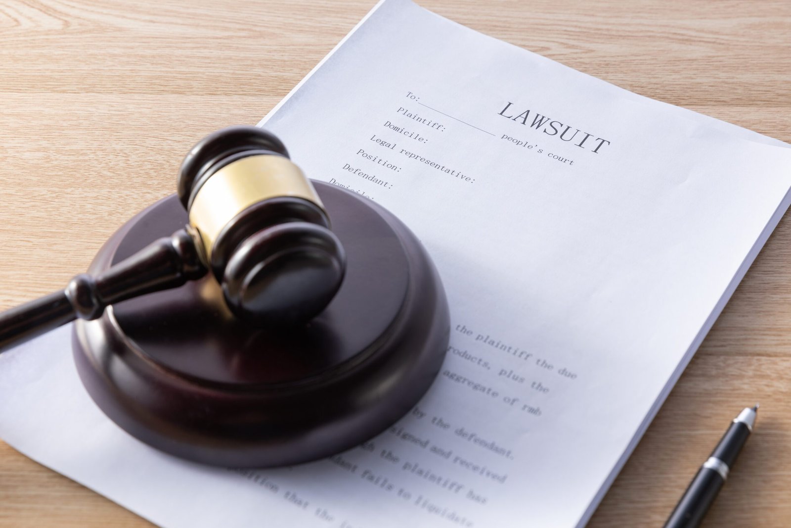 gavel on a lawsuit paper-smoothstack lawsuit