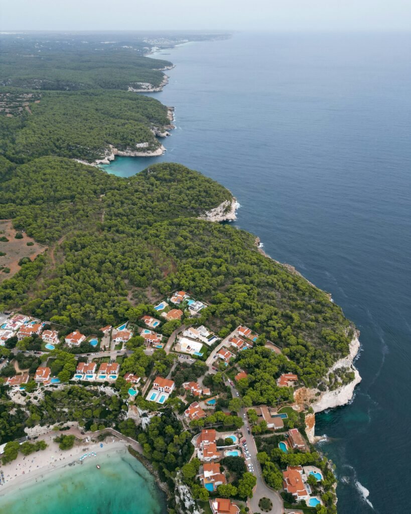 aerial view of the housing in maññorca