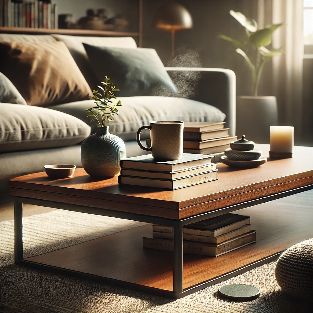 Elegant living room setup featuring a shop coffee table on sale.