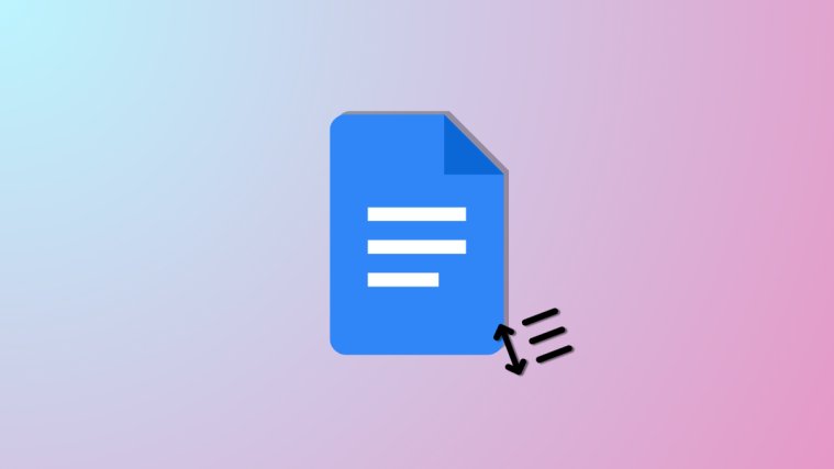 picture showing google docs logo showing double spaces.